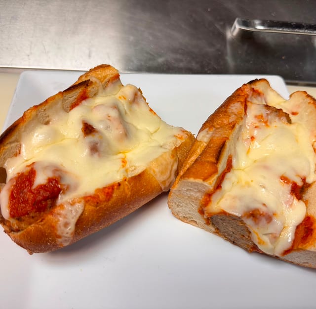 Meatball Parmigiana.