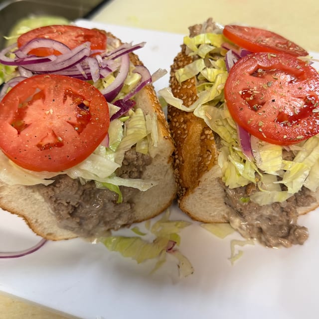 Double Cheesesteak Hoagie.