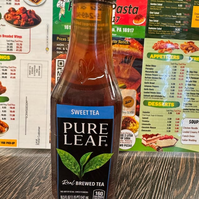 Pure Leaf Sweet Tea.