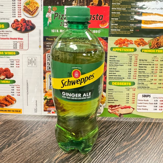Ginger Ale 20 oz Bottle.