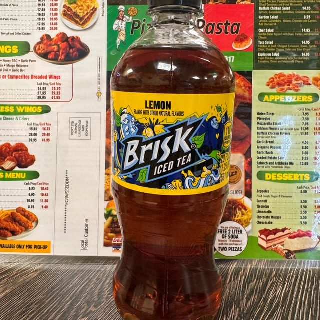 Brisk Tea 20 oz Bottle.