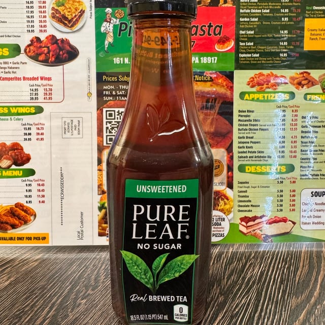 Pure Leaf Unsweetened Tea.