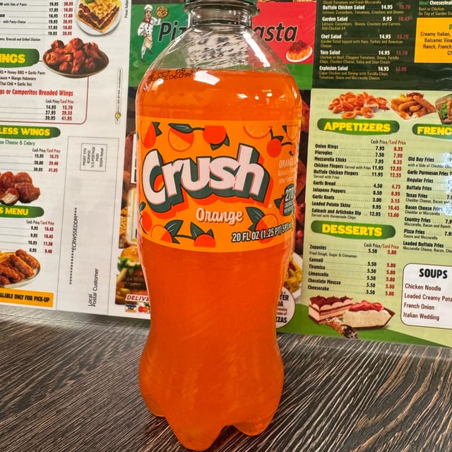 Orange Crush 20 oz Bottle.
