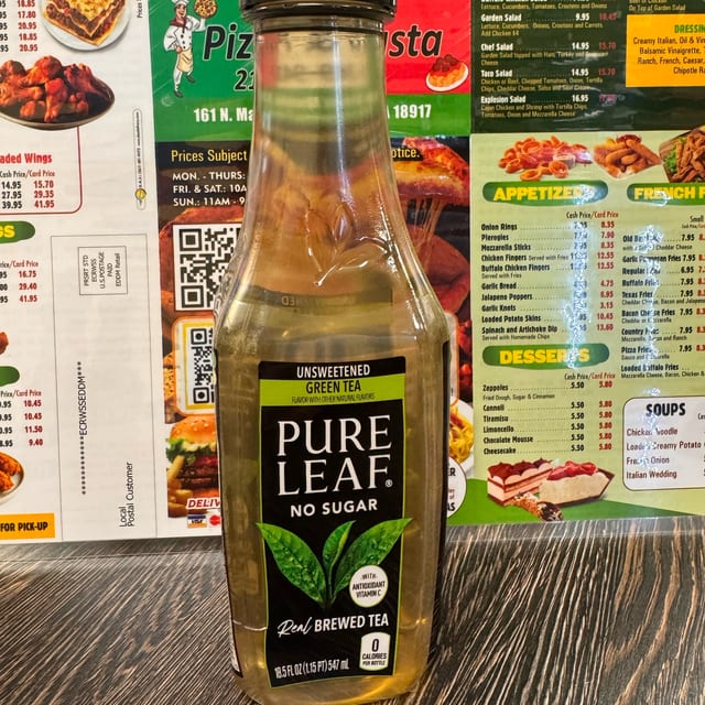 Pure Leaf Green Tea.
